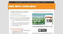 Desktop Screenshot of makesimpleveganmeals.com